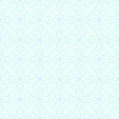 Fototapeta premium Abstract vector background Seamless floral grid texture Light blue color