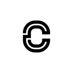 One Thick Line Letter Logotype C