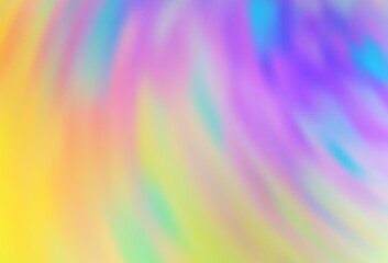 Light Multicolor vector blurred bright template.