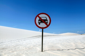 sand dunes in Jericoacoara, Cear&aacute; state, Brazil
