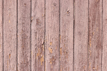Old wooden boards, wood wall texture. Brown painted panels with cracked paint for background