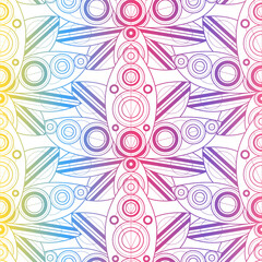 Gilding natural seamless pattern with lotus flowers