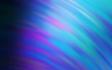 Dark Pink, Blue vector texture with bent lines. Geometric illustration in abstract style with gradient.  Colorful wave pattern for your design.