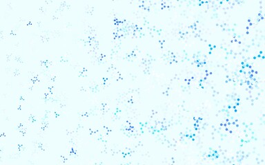 Light BLUE vector backdrop with artificial intelligence data.
