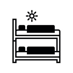 bunk bed vector icon