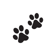 Fototapeta na wymiar Dog paw vector footprint icon