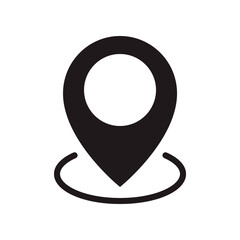 Pin location icon. Vector graphic illustration. Suitable for website design, logo, app, template, and ui.