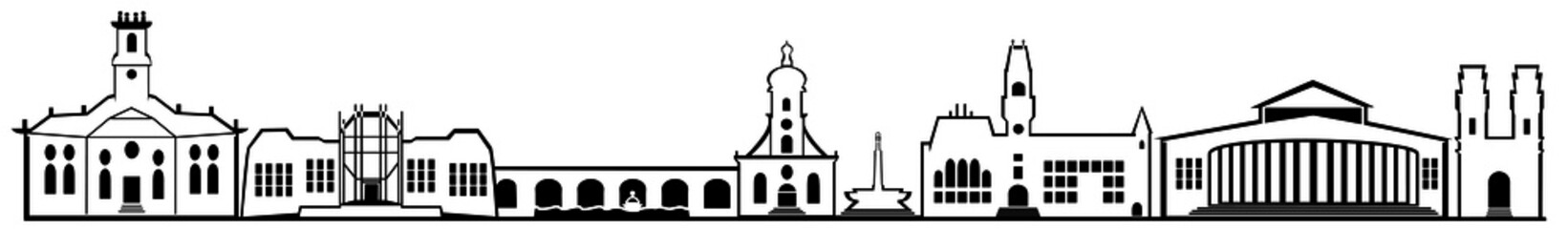 Silhouette von Saarbrücken