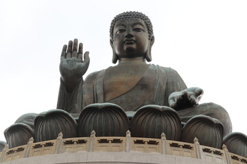 Tian Tan Buddha (Big Buddha) Statue on Lantau Island, Hong Kong.