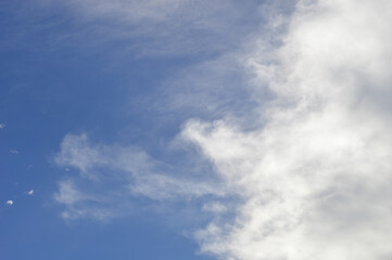 blue sky with clouds