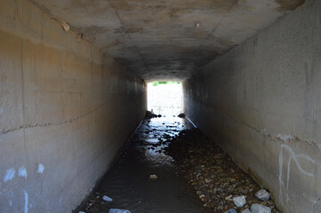 Obraz premium Drainage tunnel
