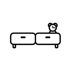 Drawer furniture design vector icon