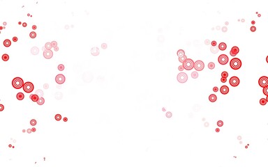 Light Red vector background with spots.