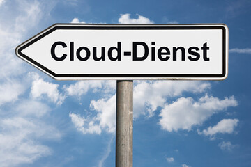 Fototapeta premium Cloud-Dienst