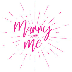 typographic illustration of Happy Mothers Day retro label with light rays. lettering composition.