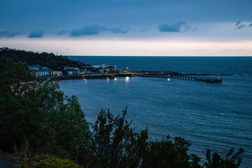 Obraz premium Night Lights of a Pier