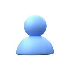 3d render people profile icon