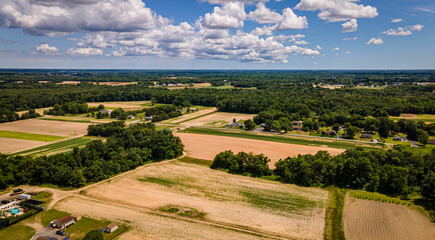 Arial view of farmland in Vineland, New Jersey. © Nick Vendetta