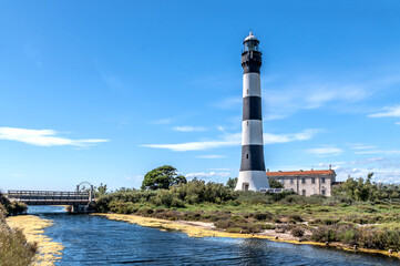Phare de Faraman en Camargue dans le Sud de la France - 
Farman lighthouse in South of France