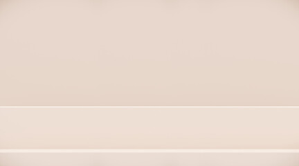 Minimal cosmetic background for product presentation. Pink podium on pink background. 3d render illustration. Object isolate clipping path included.