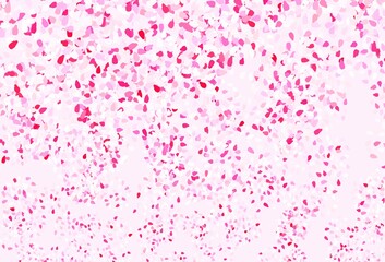 Light Pink vector backdrop with memphis shapes.