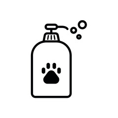 vector illustration of a bottle for pet