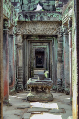 Ancient doors in Angkor Wat