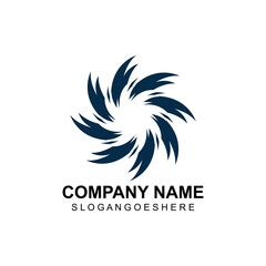 Vortex circle logo and symbols template icons app