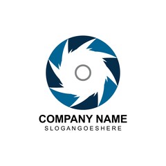Vortex circle logo and symbols template icons app