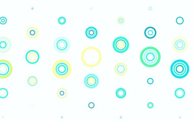 Light Green vector backdrop with dots.