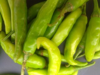 The tasty green chillies
