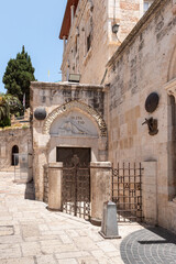 The Third and the Fourth Stations of the Way of the Cross on Via Dolorosa Street in the old city of Jerusalem, Israel