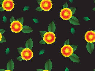 beautiful Seamless floral pattern background image ..