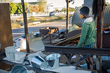 African worker