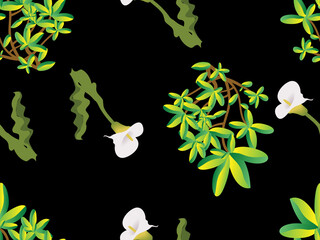 beautiful Seamless floral pattern background image ..