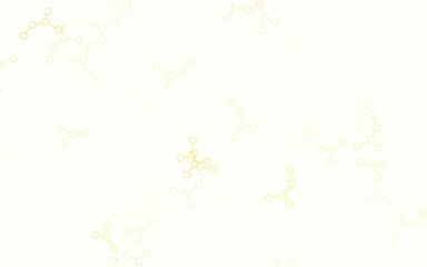 Light Orange vector backdrop with artificial intelligence data.