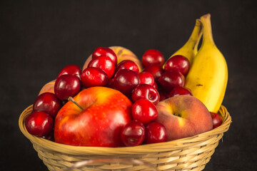 Frischer Obstkorb