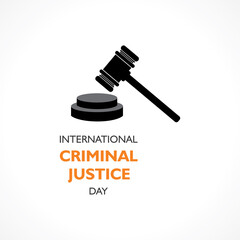 vector illustration for International Criminal Justice Day observed on 17th July