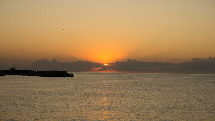 sunrise over the sea