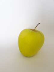 Green apple on a white background