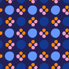 Seamless dot pattern. Geometric texture.
