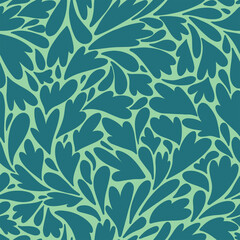 Seamless pattern with hand drawn abstract shapes.