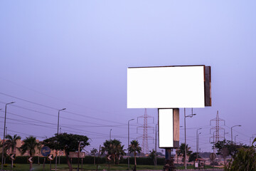 a large sign for advertising
