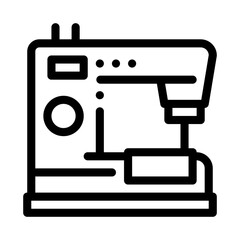 sewing machine icon vector. sewing machine sign. isolated contour symbol illustration