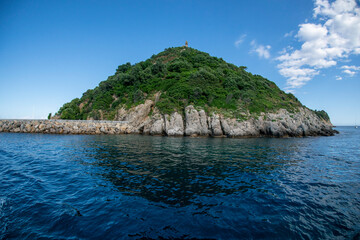 Gallinara Chicken island in liguria Italy