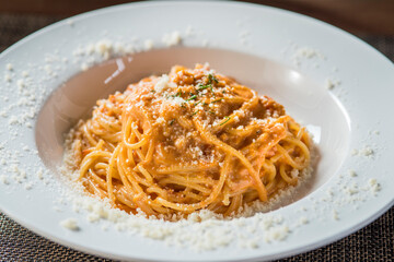 オマール海老のクリームパスタ