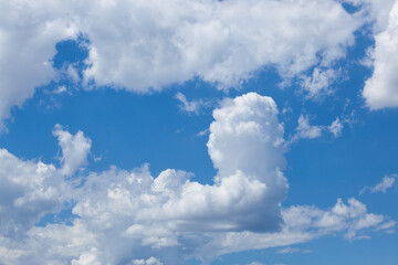 Obraz na płótnie Canvas Blue sky with white clouds