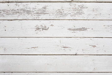 Obraz premium Weathered white wooden background texture. Top view surface of the table.