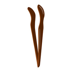 Chaju chinese tea ceremony on white background. Asian traditional cha dao element tongs in style flat