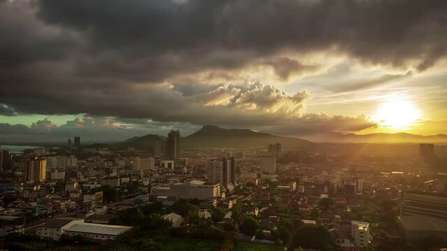 Cloudscape Time lapse of storm clouds in the city The wind and rain are very strong torm clouds 